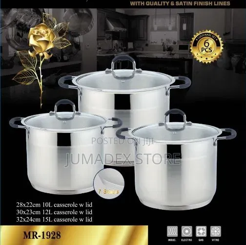 6 Pcs Heavy Duty Pot