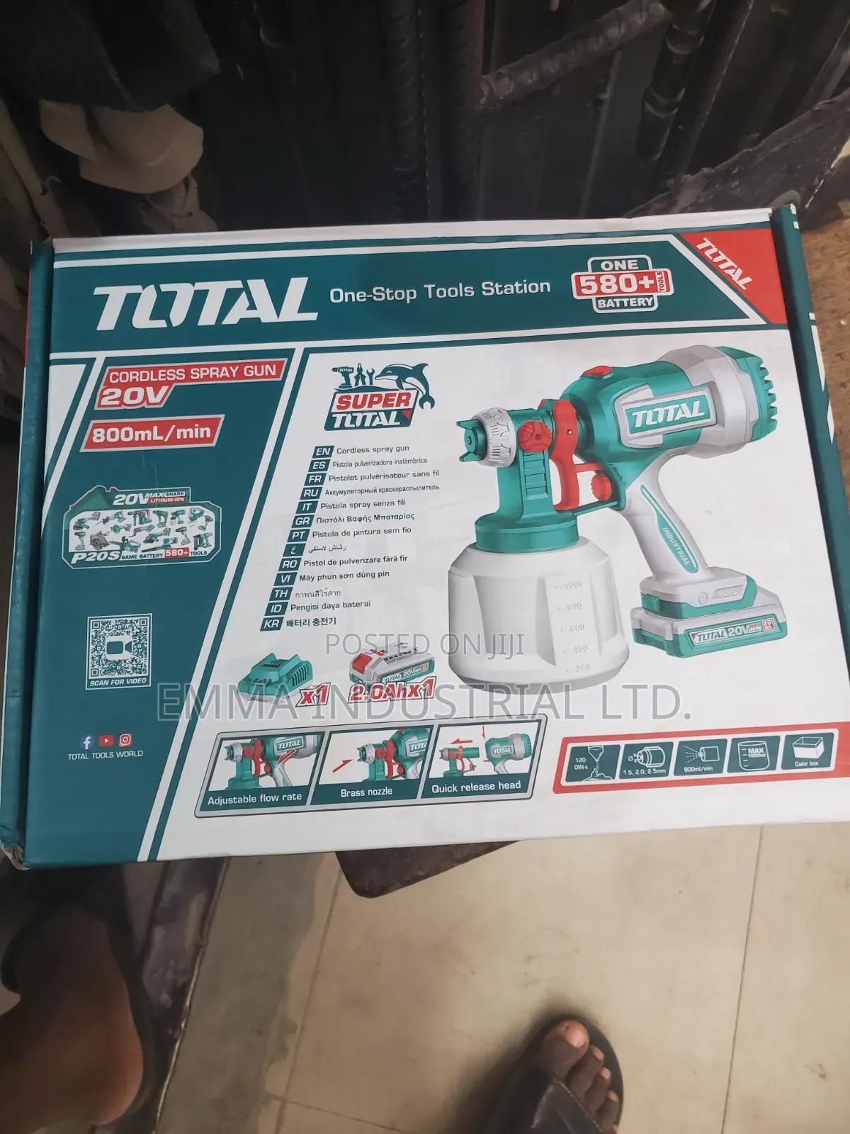 Total Tools Cordless Spray Gun 20v