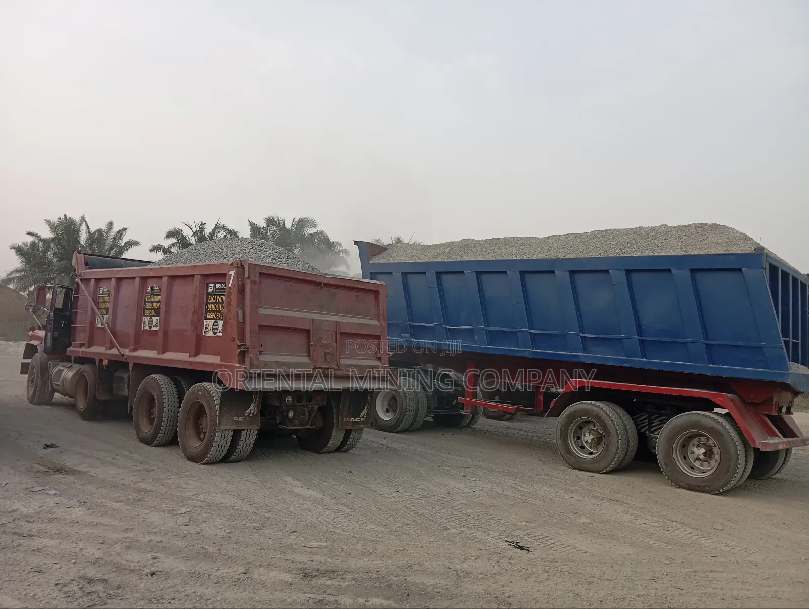Oriental Mining Company Nig LTD Iron Chippings and Granite