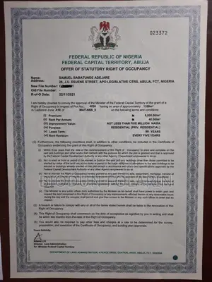 Maitama Ii Plot Of Land