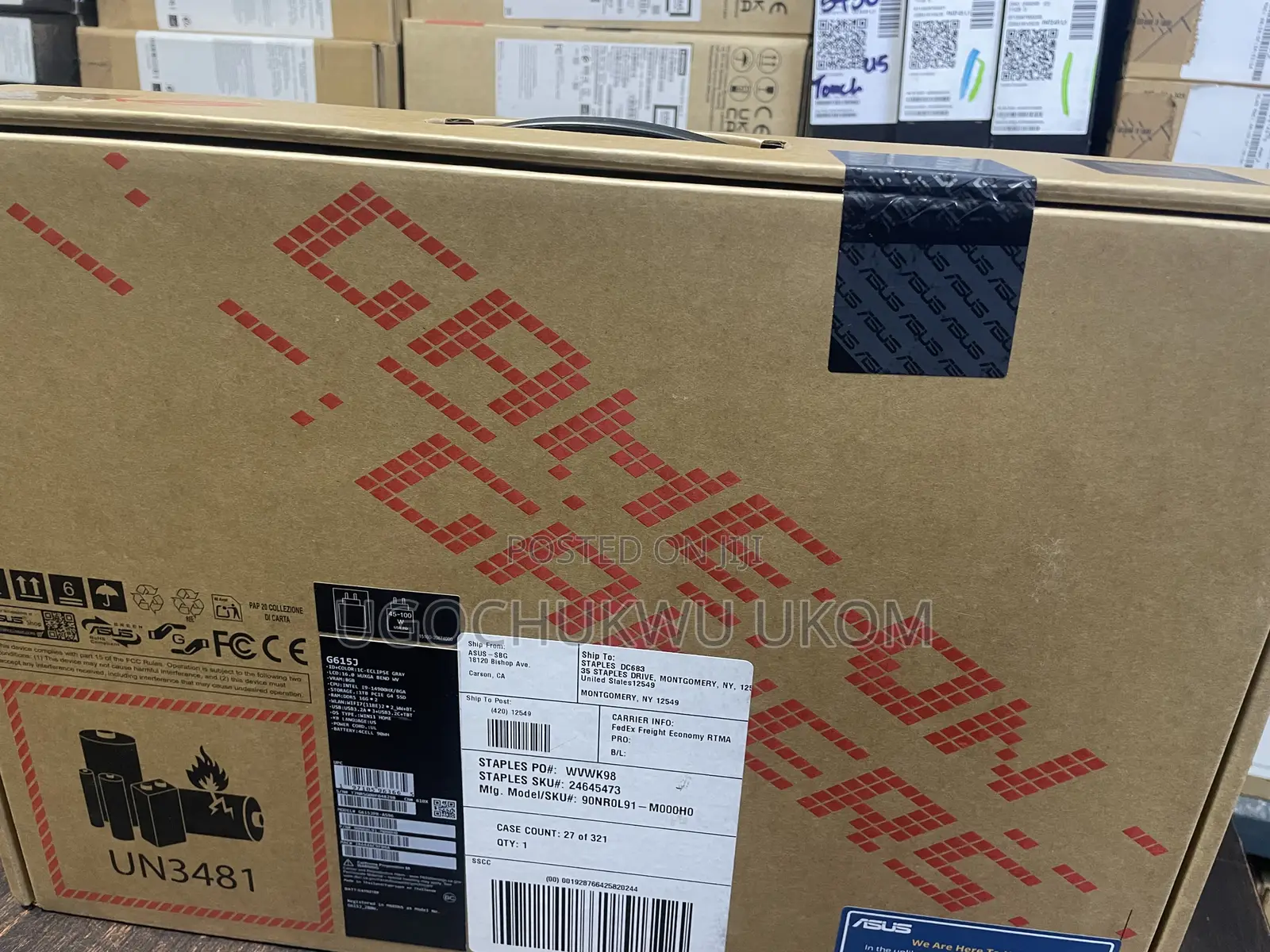 New Laptop Asus 16GB Intel Core i7 SSD 1T