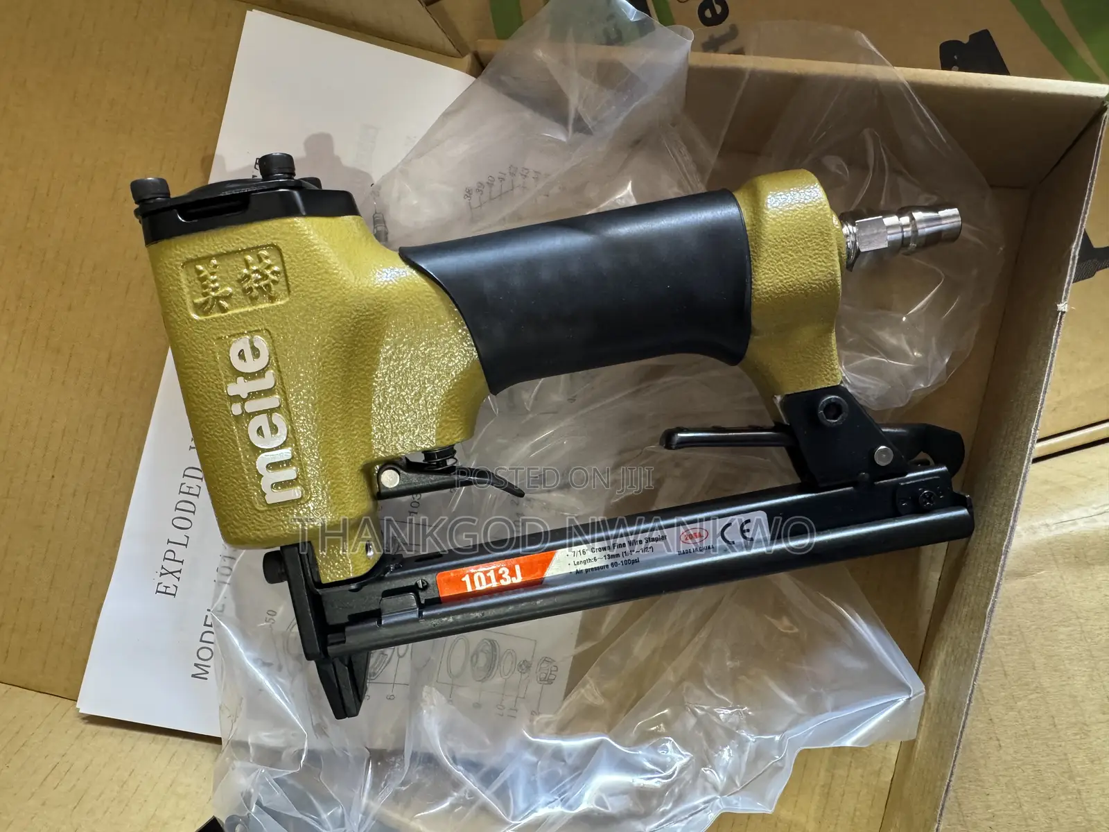 Meite 1013j 7/16′′ Crown 20 Gauge Pneumatic Fine Wire Stapler