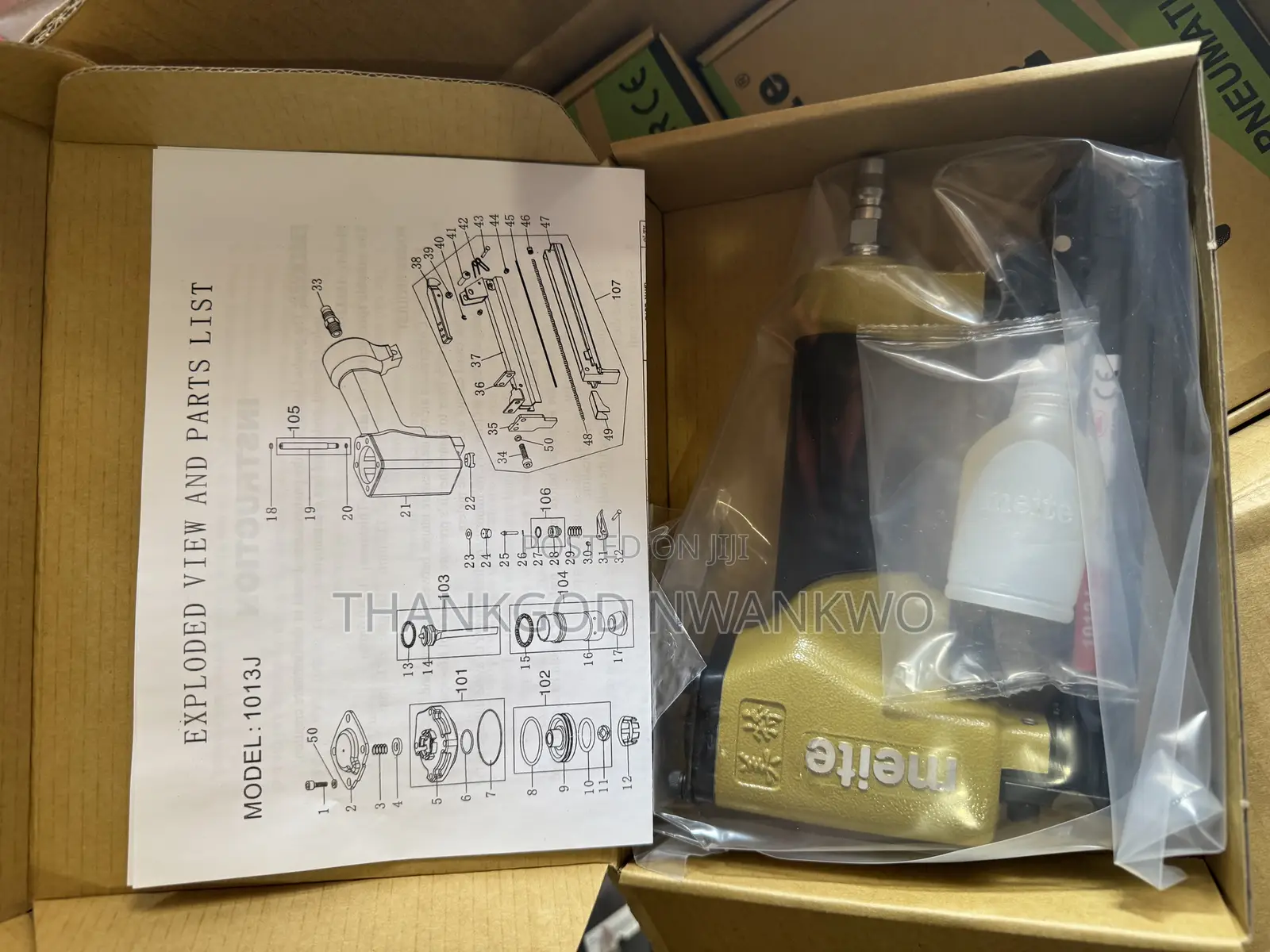 Meite 1013j 7/16′′ Crown 20 Gauge Pneumatic Fine Wire Stapler