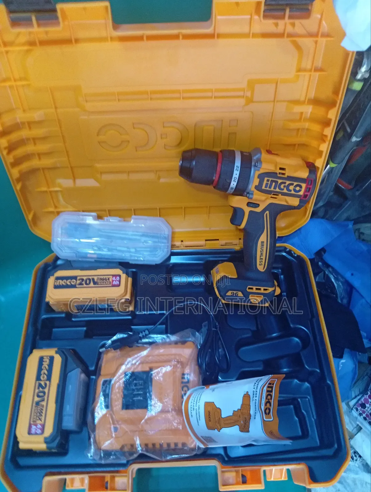 96n°M 20volts Brushless Cordless Impact Drill