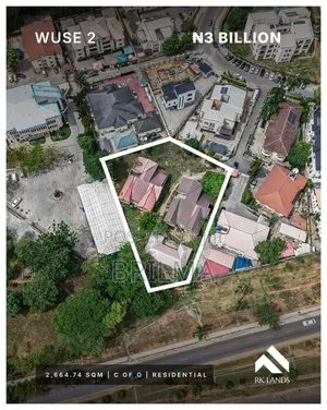 2664 SQM of Land in Wuse 2 for Sale