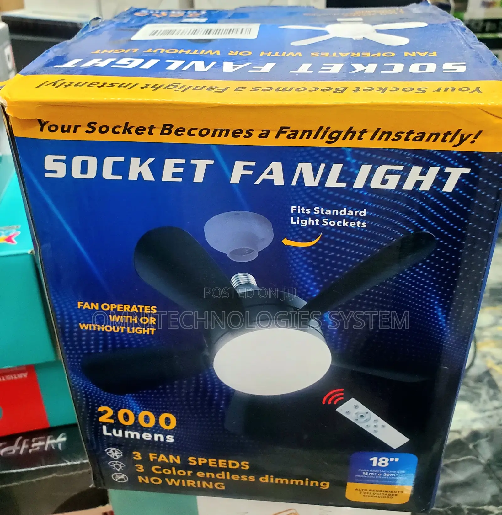 Socket Fan Light