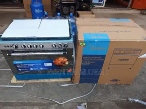 Midea 90×60cm 5-Burner Gas Cooker | Model 9060-5g028-I