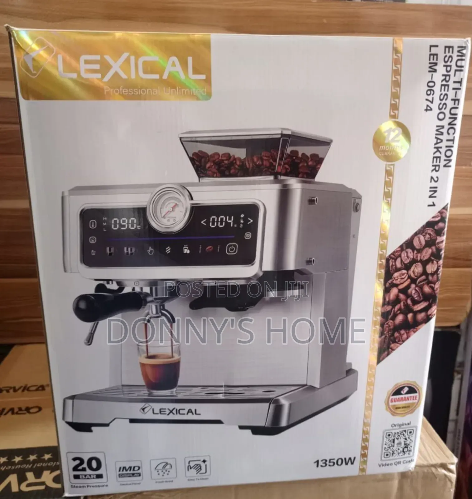 Lexical Lem-0674 Espresso Maker 2-in-1