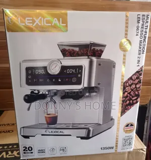 Lexical Lem-0674 Espresso Maker 2-in-1