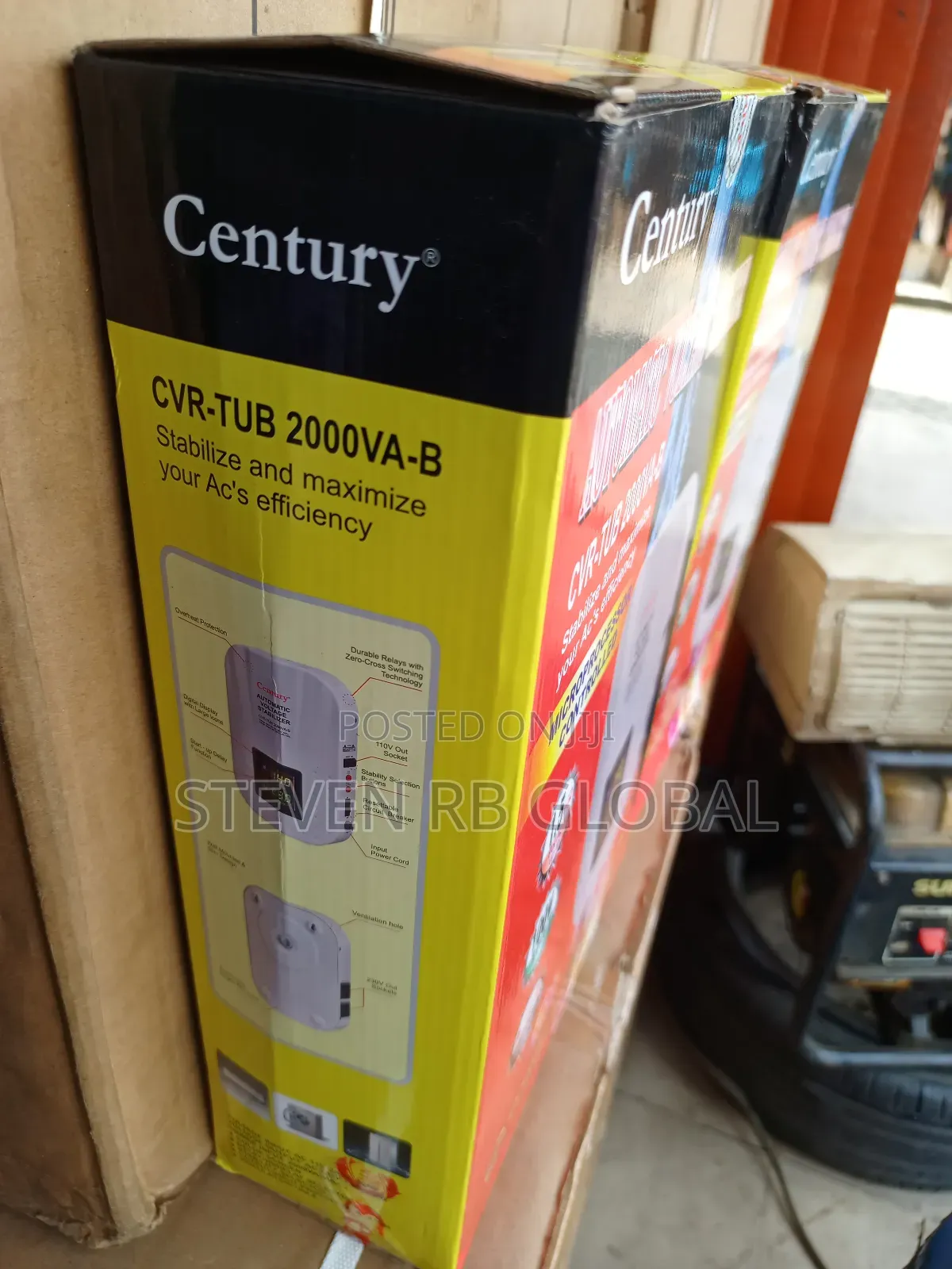 Century 2000w Wall Mounted Automatic Voltage Stabilize Cvrtub 2000va-b