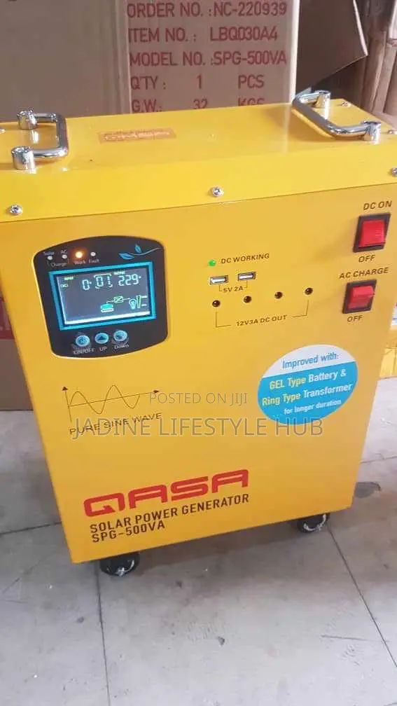 Qasa Solar Generator - With Batteries and Solar Panels - 200w Panel