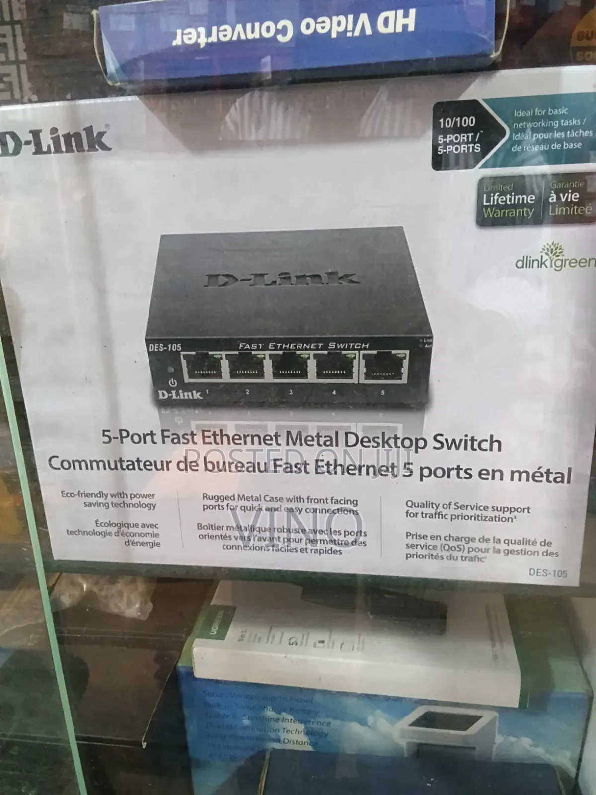D-Link 10/100 5port Fast Ethernet Metal Desktop Switch