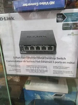 D-Link 10/100 5port Fast Ethernet Metal Desktop Switch