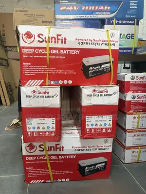 Sunfit 165ah Deep Cycle Solar Battery 12v