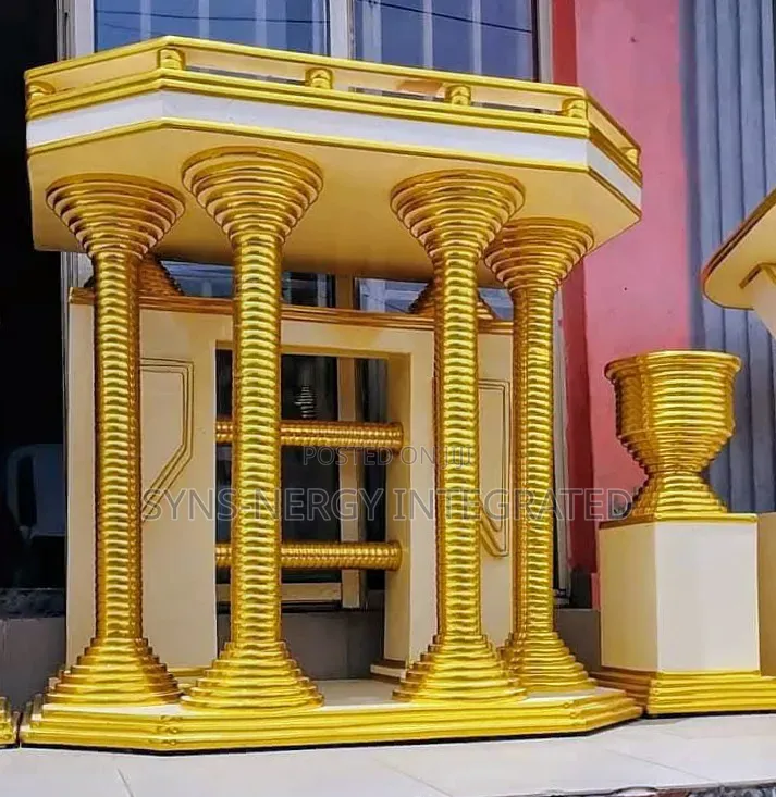 Classic Golden Pulpit Set