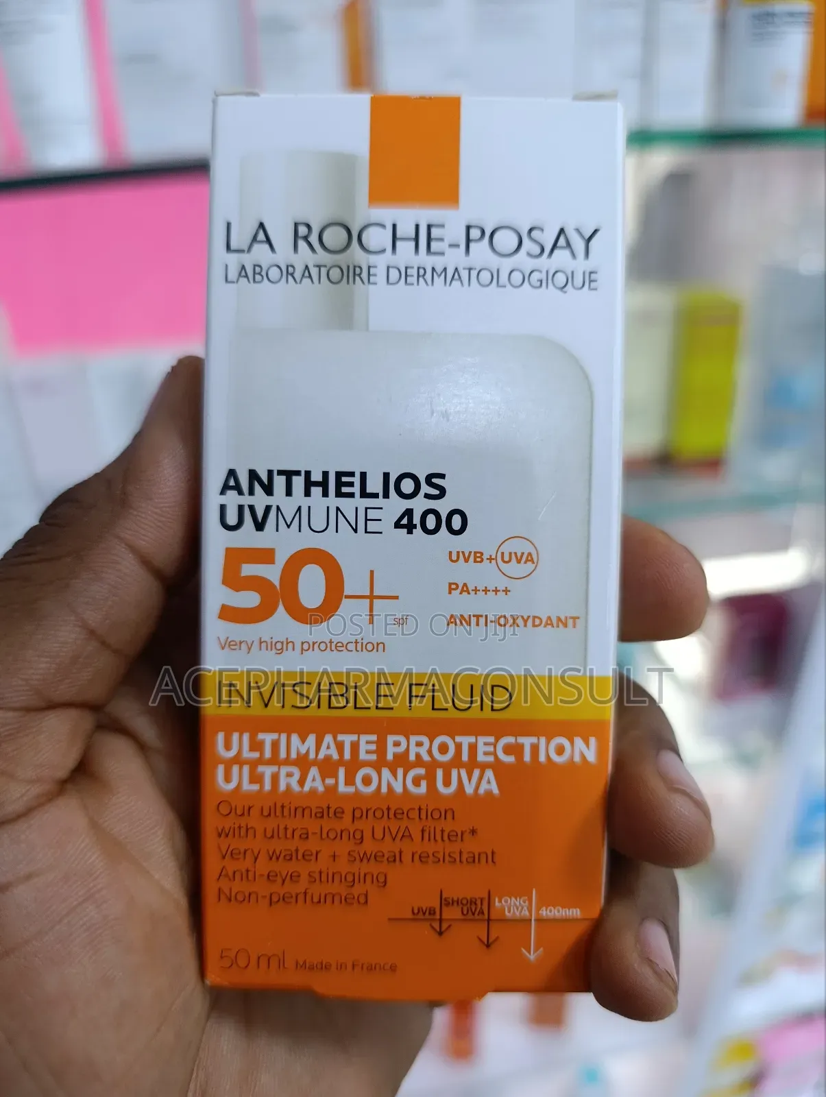 La Roche-Posay Fluid Invisible SPF 50+ Sunscreen
