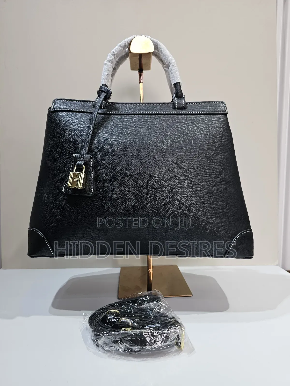 Black Midi Work Bag