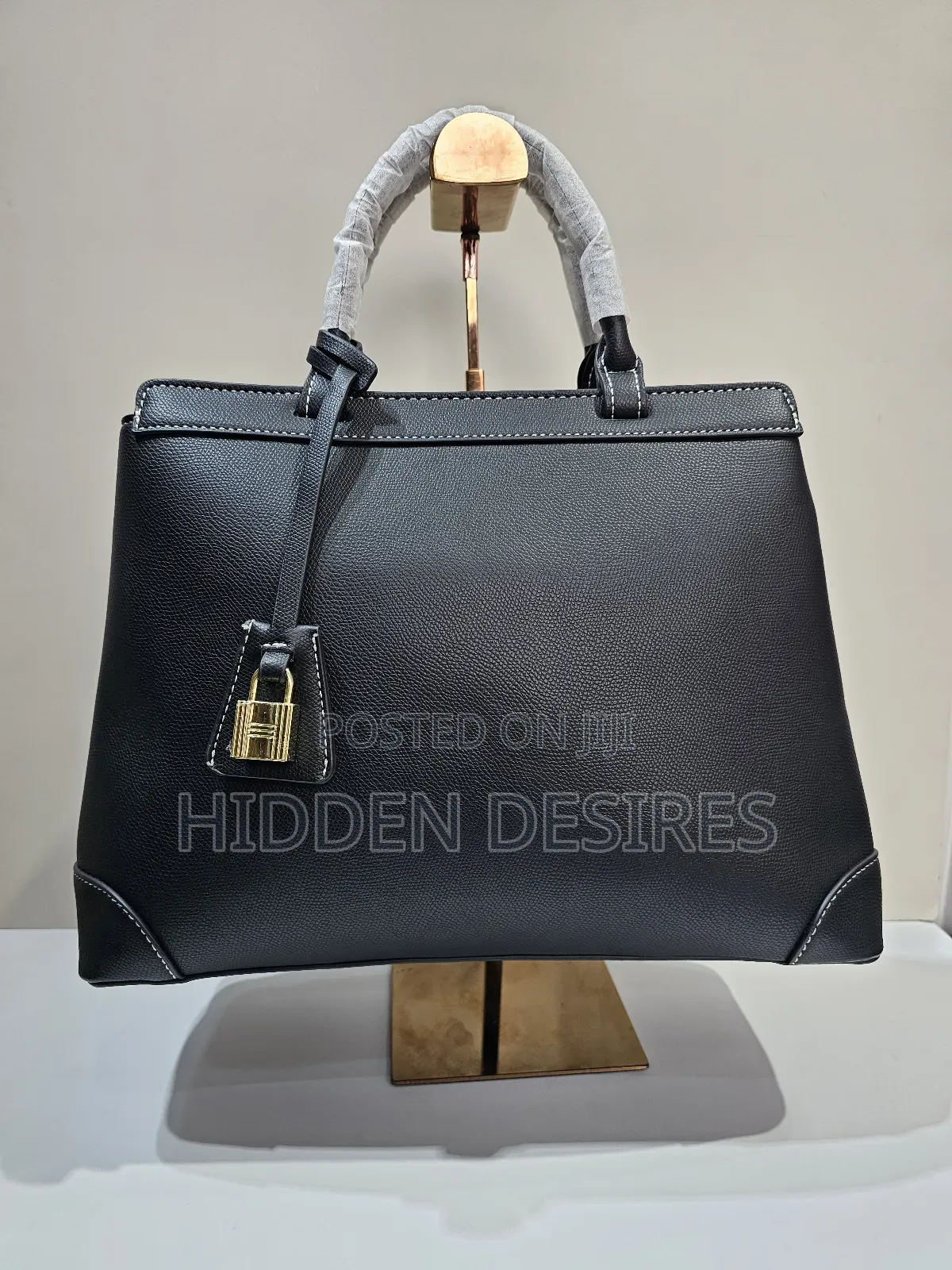 Black Midi Work Bag