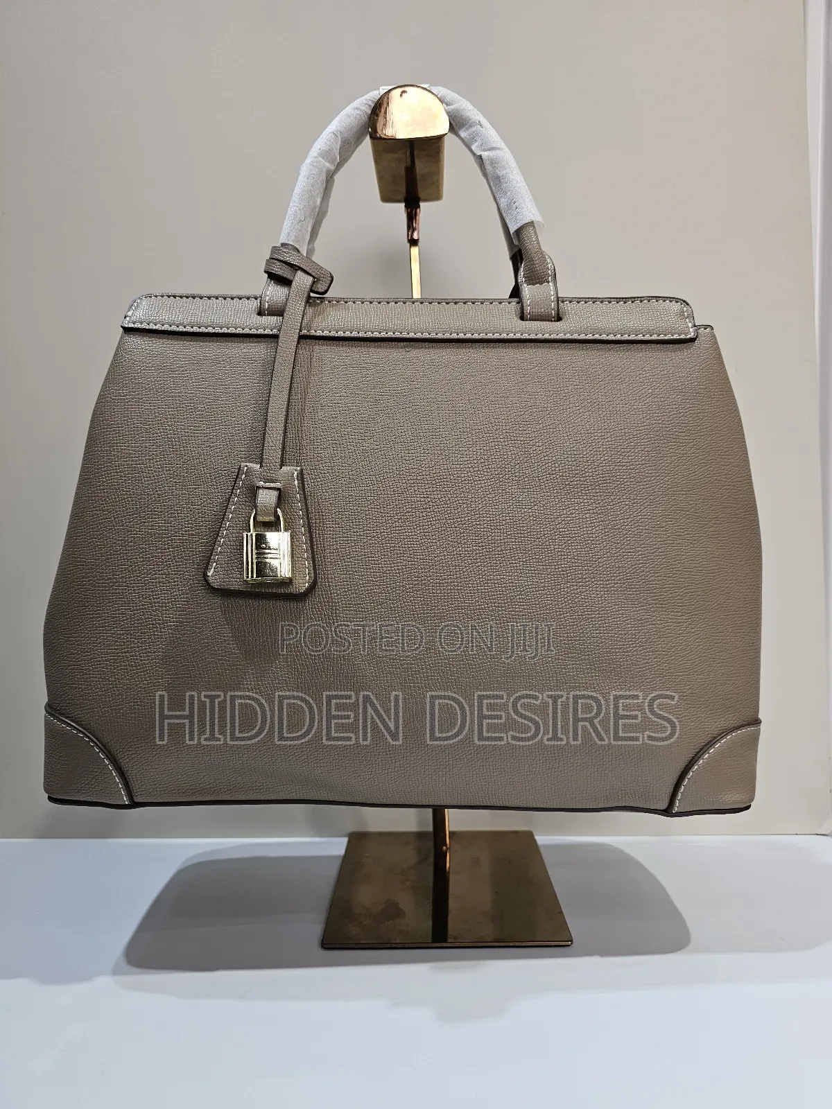 Gray Midi Work Bag
