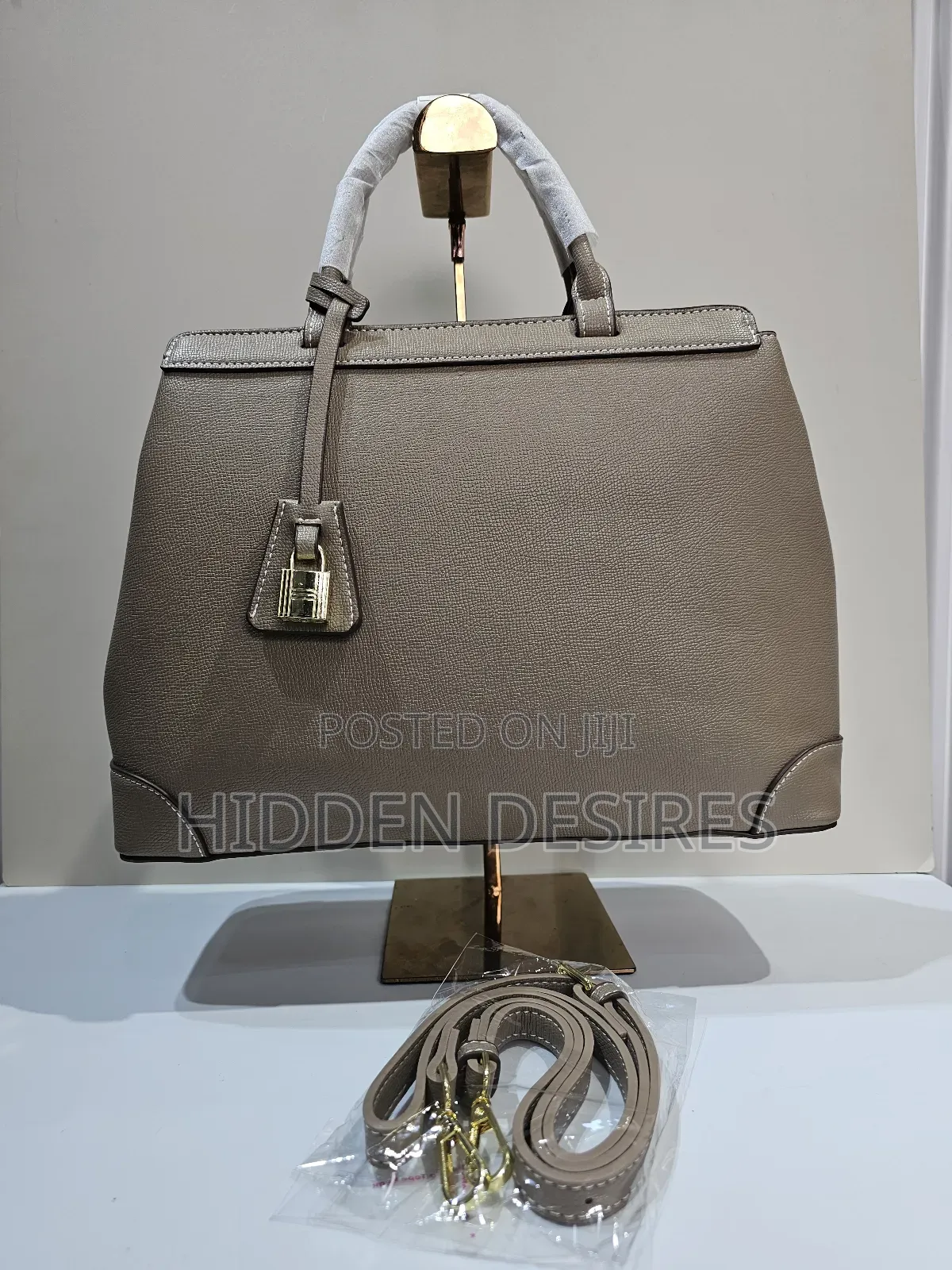 Gray Midi Work Bag