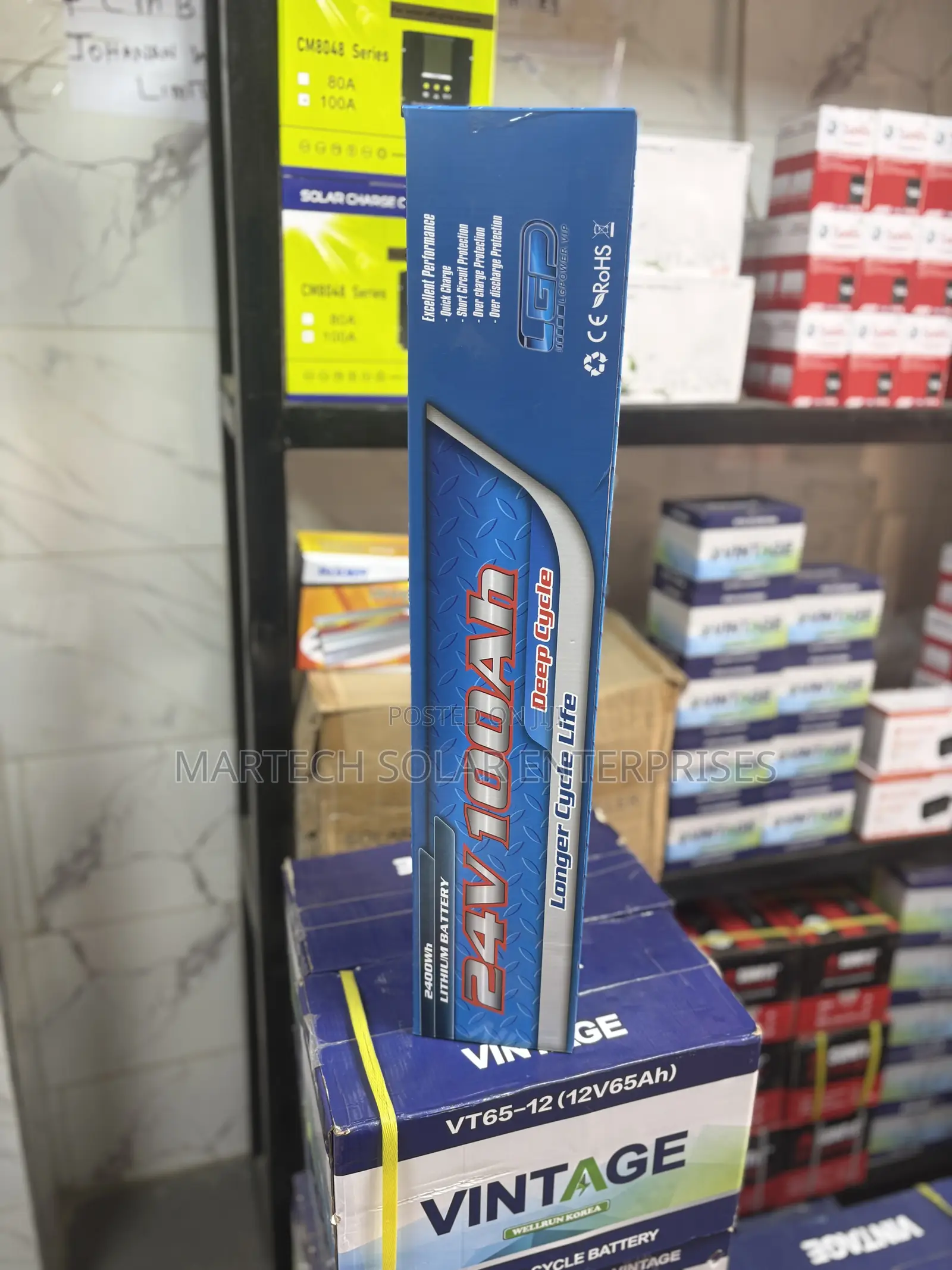 LGP 24v 100ah Deep Cycle Solar Battery