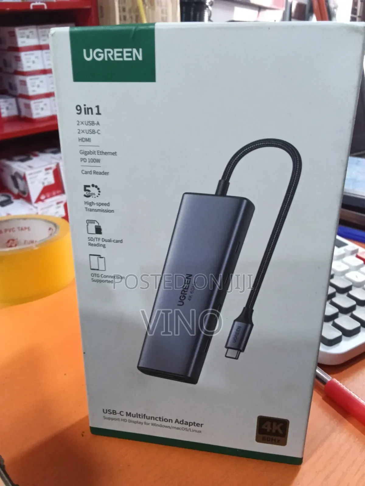 Ugreen Type-C to Usb 9 in 1 Multi Function Adapter 60hz