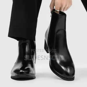 Luxury Heeled Leather Ankle Boot