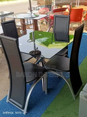 Glass Dinning Table Set Is Available at Our Hub as Seen