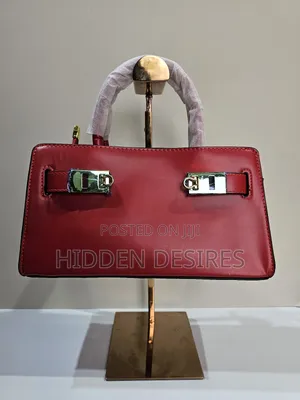 Quality Leather Bag - Midi Red