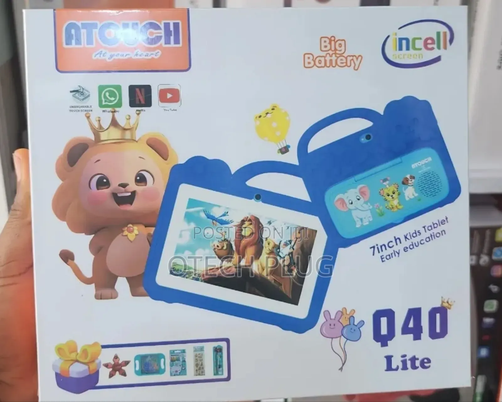 (Kids Educational Tablet)Atouch Q40 Lite(8gb Ram + 256gb)