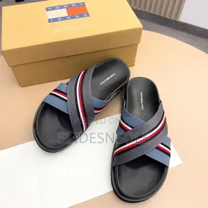Tommy Hilfiger Signature Cross-Strap Slides