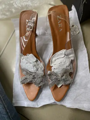 Women and Ladies Transparent Clear Nude High Heel Shoe