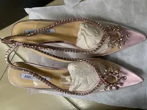 Ladies Rhinestone Design High Heel Cover Shoe Fully Boxed