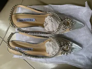 Ladies Rhinestone Design High Heel Cover Shoe Fully Boxed