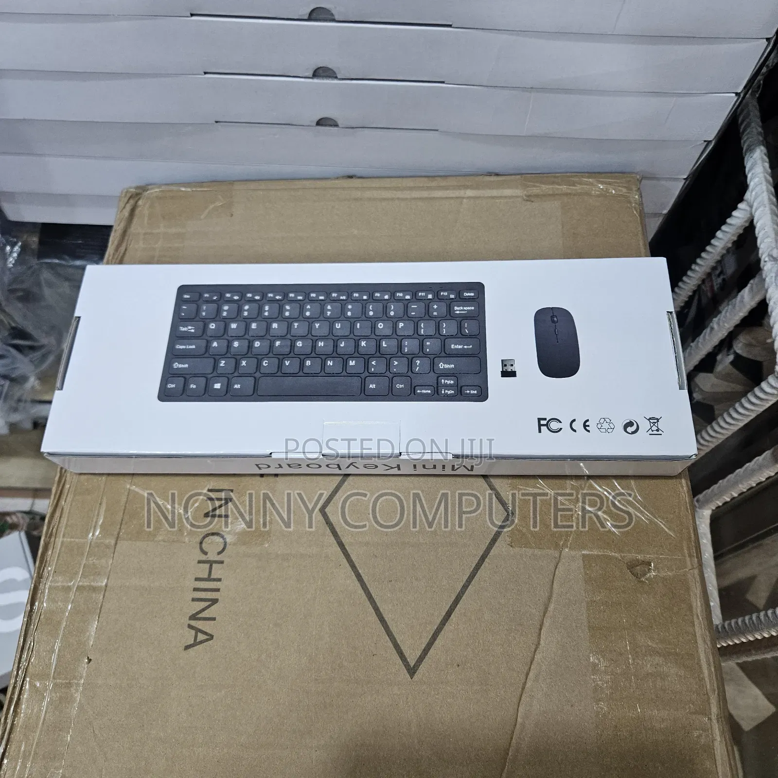 Gkm901 Wireless Mini Keyboard Mouse Combo 2.4g Slim Set