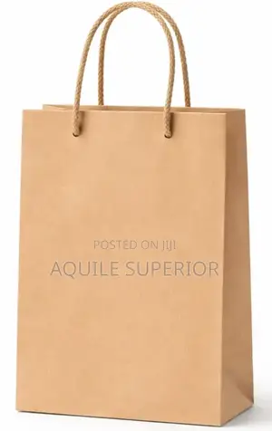 Quality Brown A5 Small Portrait Paper Bag Moq 100pcs Rope Handle