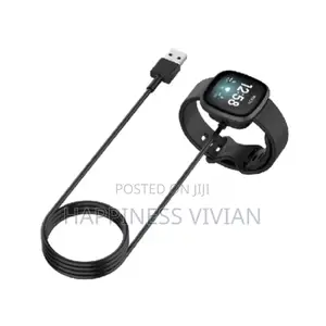 Usb Charging Cable Clip Cord Dock for Fitbit Versa 3