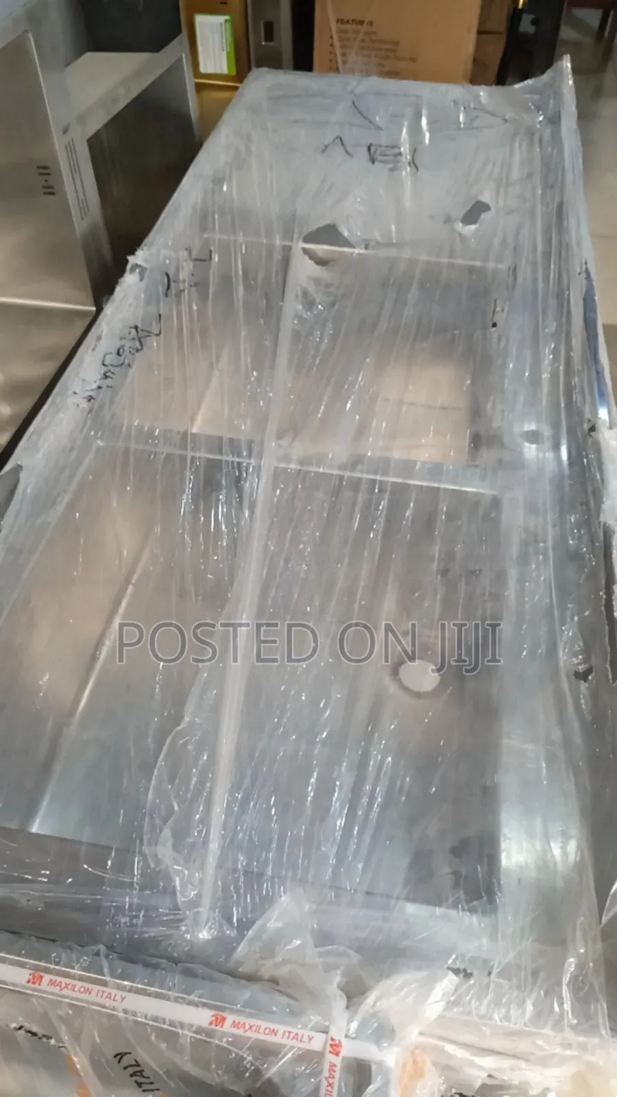 Industrial Sink Double Bowl With Tray