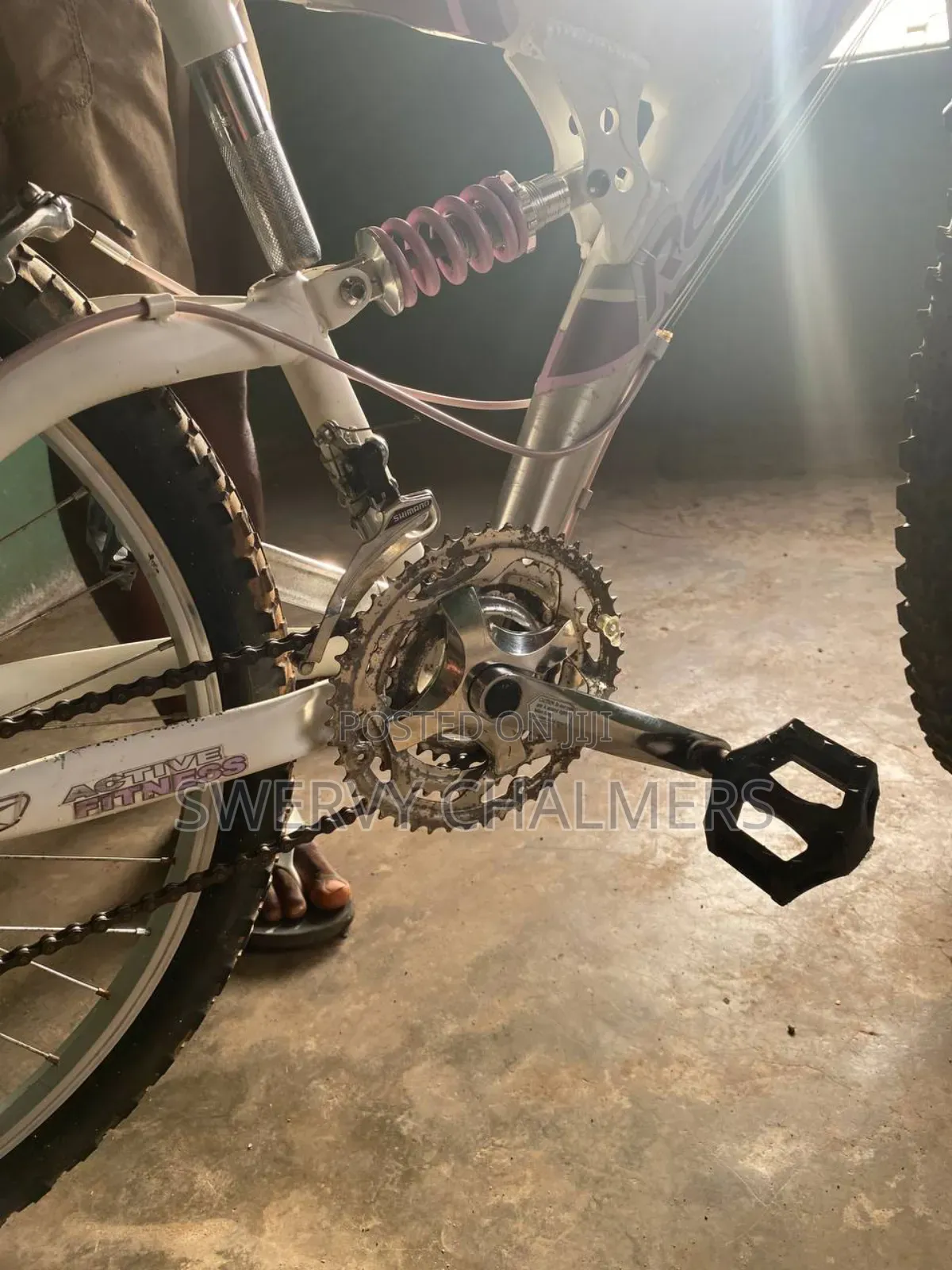 Mountain Bicycle With Double Suspension