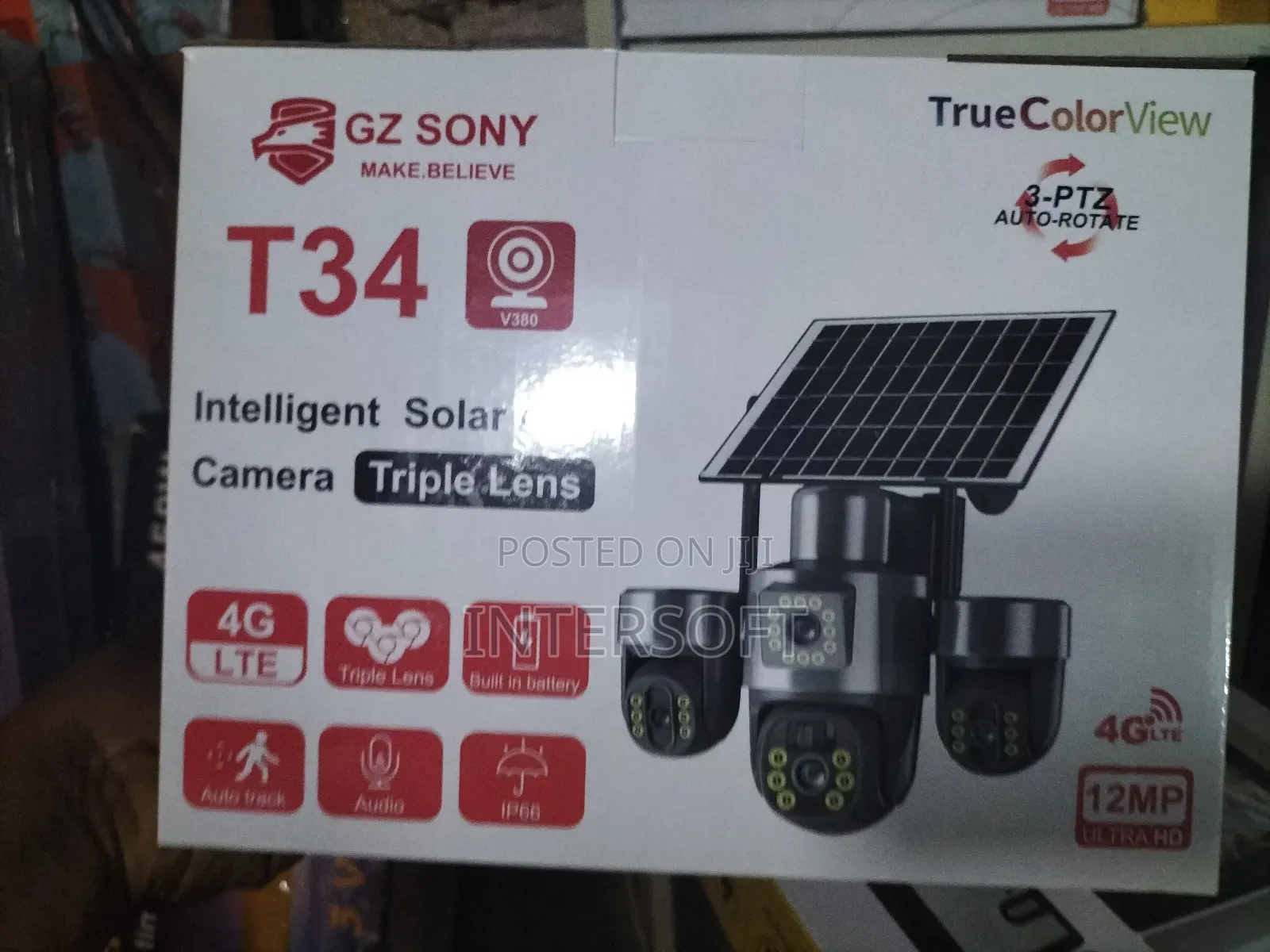 4g T34 Intelligent Solar PTZ Camera.