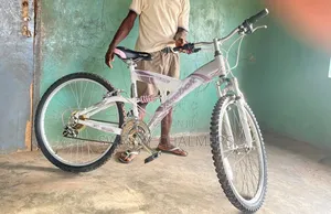 Mountain Bicycle With Double Suspension