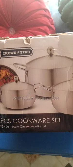 Crown Star 6pcs Cookware Lugbe Abuja