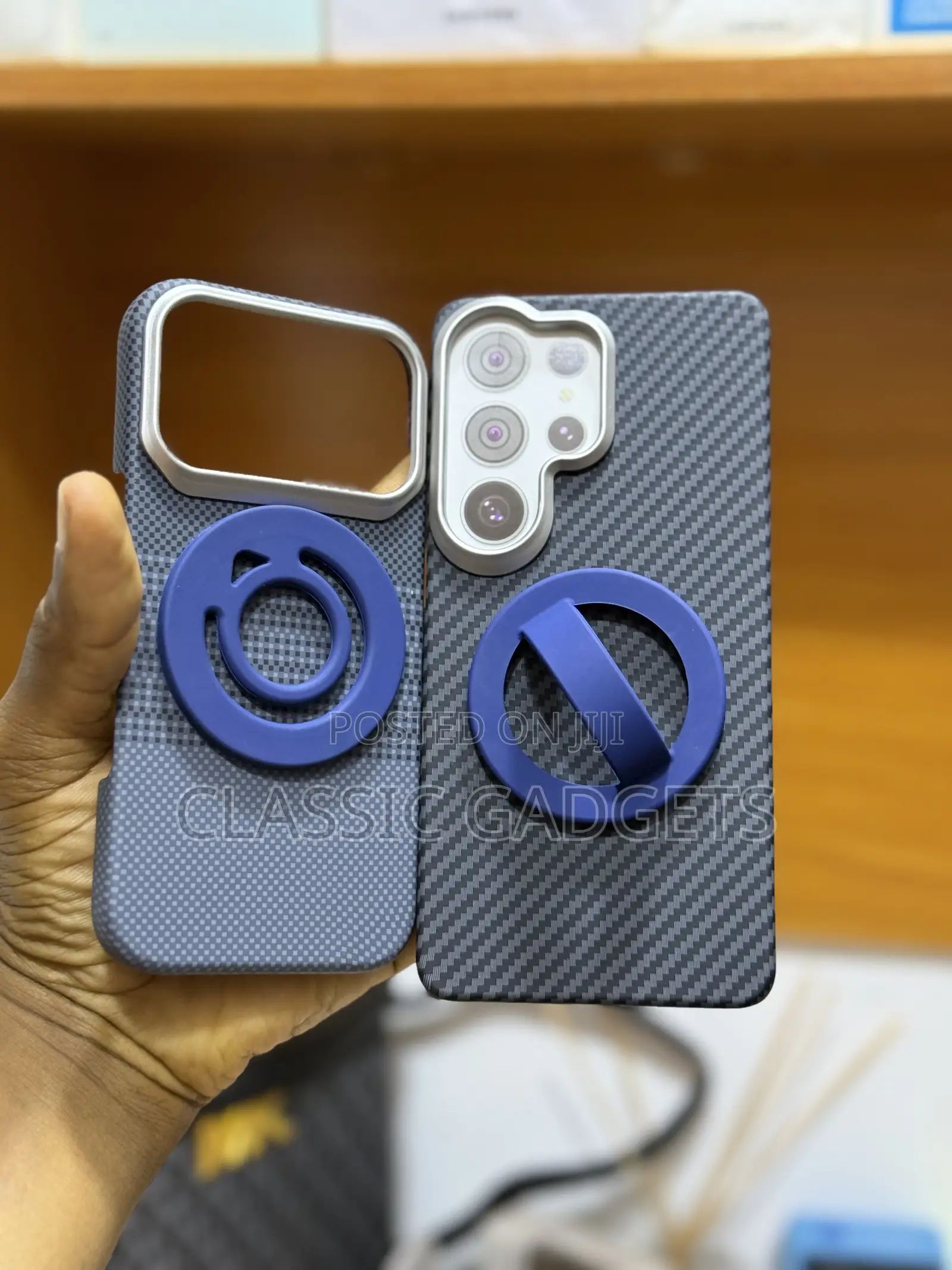 Dual-Sided Magnetic Ring Pop Socket Silicon Holder for Phones