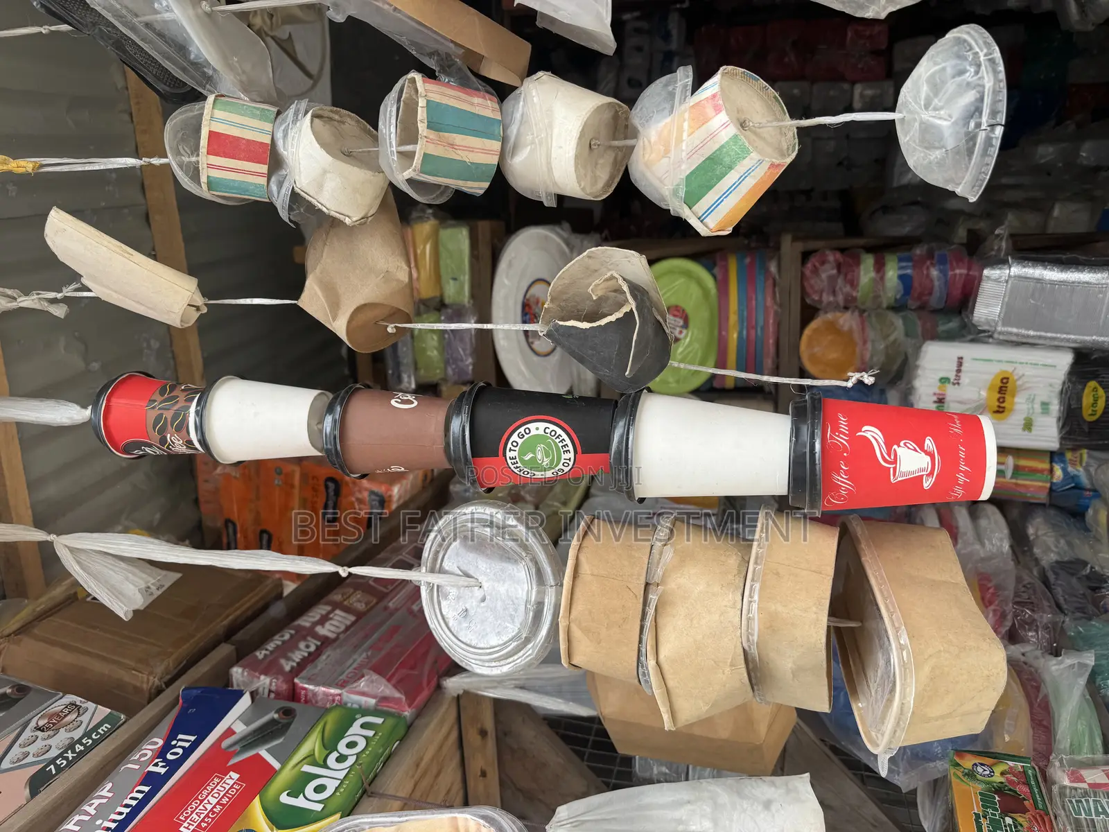 12oz Disposable Cup With Cover