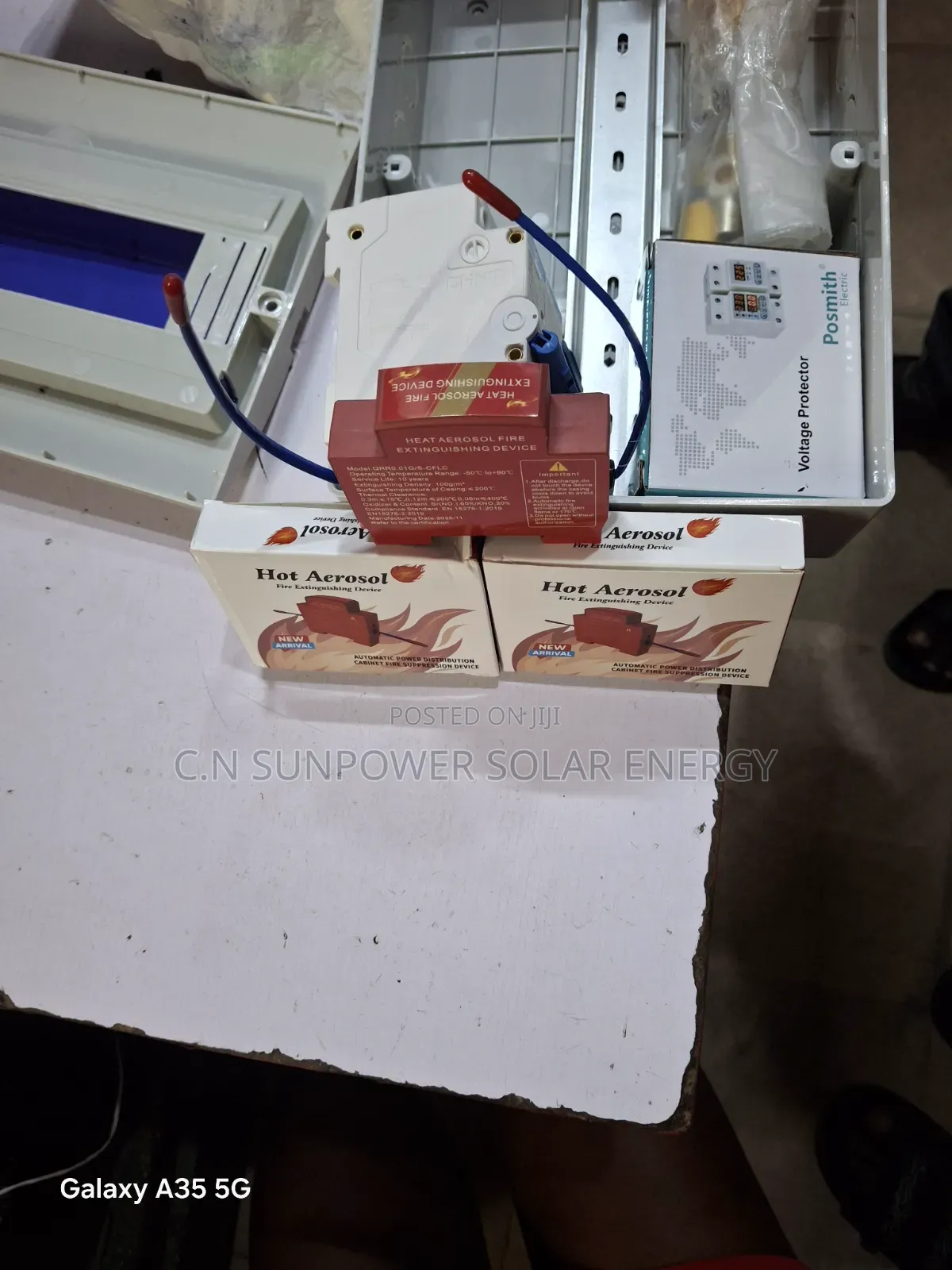 Hot Aerosol Fire Extinguishing Device