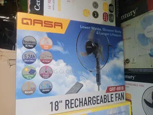 Qasa QRF-6918 18" Rechargeable Fan