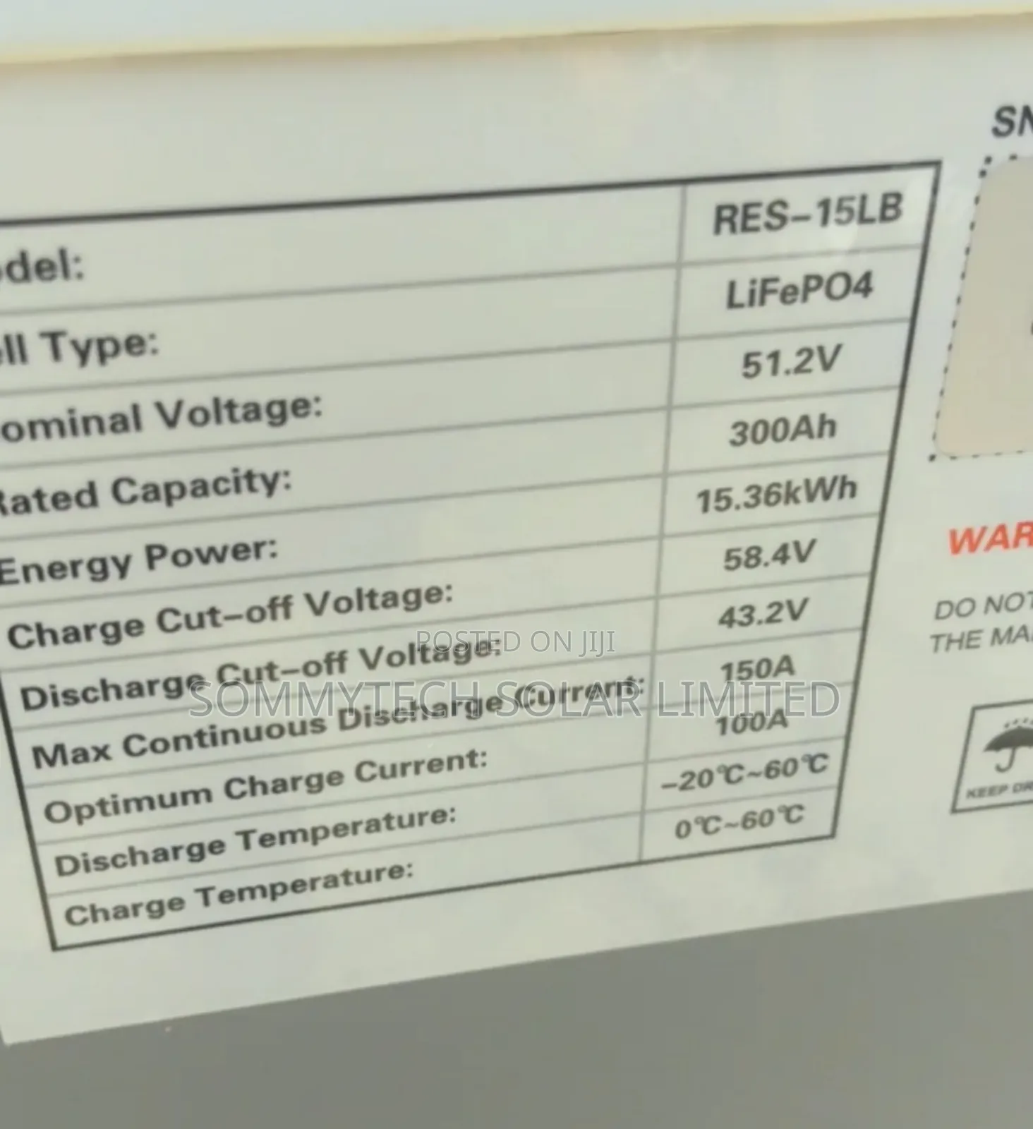 15kwh_48v Hyper Luthiun Ion Battery