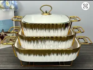 3 in 1 Elite Ceramic Chaffing Dish Set