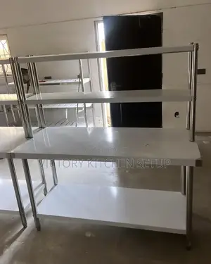 Table With Upper Shelves