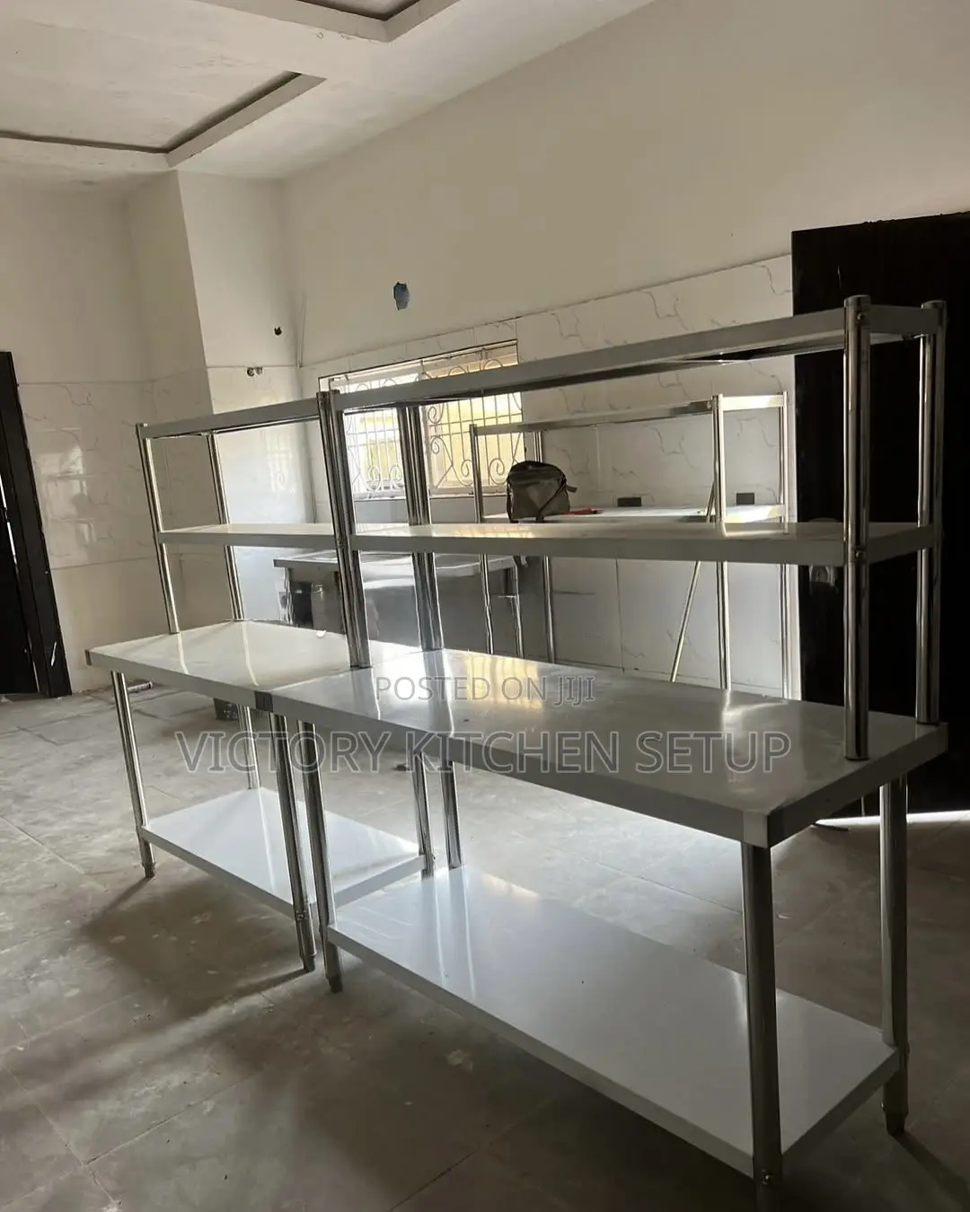 Table With Upper Shelves